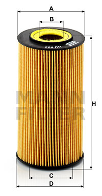Öljynsuodatin MANN-FILTER HU 934 x