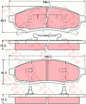 Jarrupalasarja, levyjarru TRW GDB4014