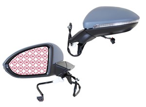 Taustapeili, Vasen, VW GOLF VII, GOLF ALLTRACK VII, GOLF Variant VII, 5G0 857 521, 5G0857537EGRU, 5G1857507AF9B9, 5G1857507BF9B9, 5G1857