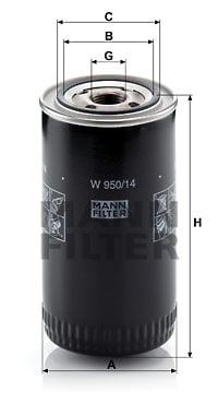 Öljynsuodatin MANN-FILTER W 950/14