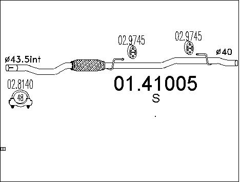 Pakoputki MTS 01.41005