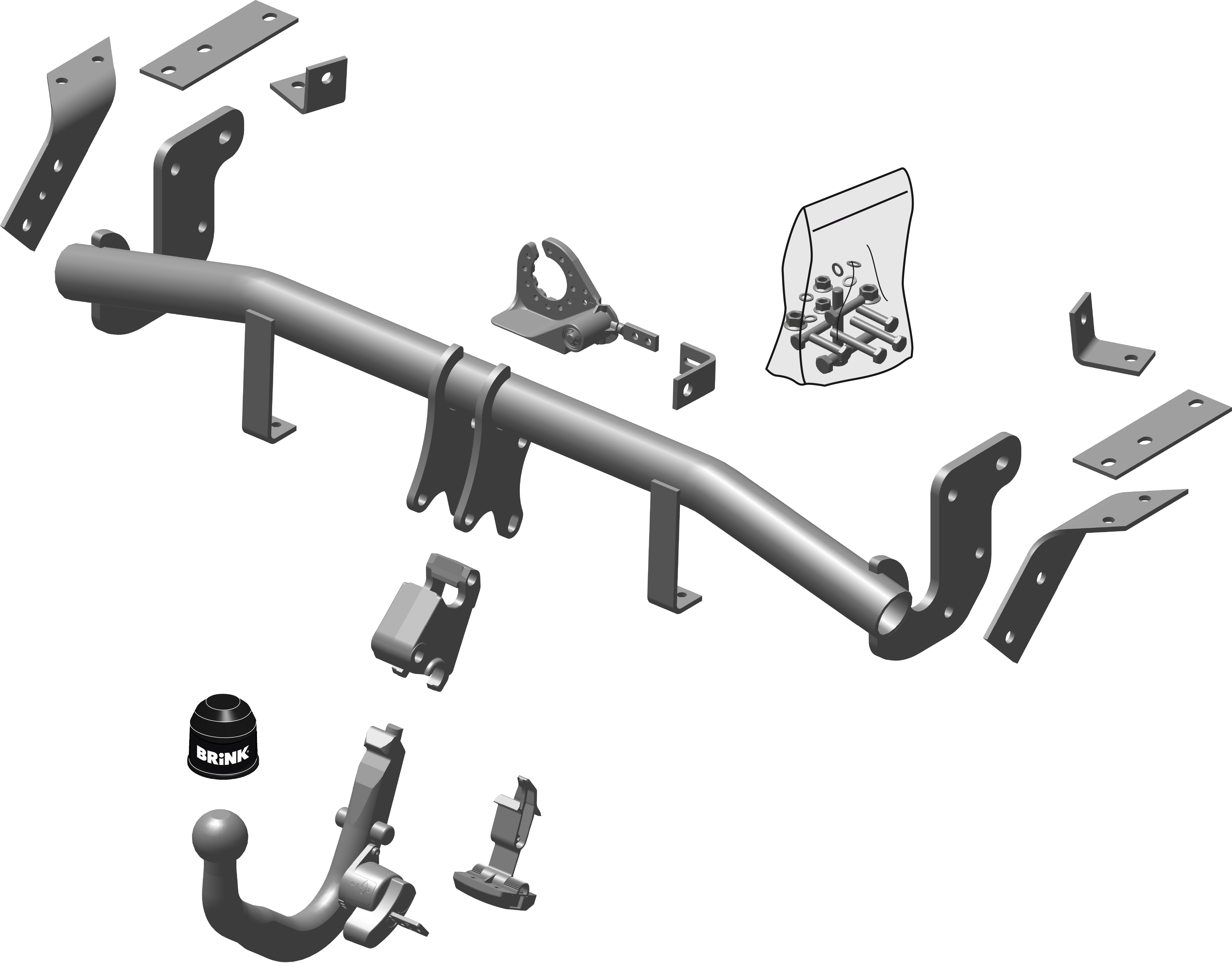 Vetokoukku BRINK 531300 Peugeot 4008 '12-, Mitsubishi ASX, Citroen C4 Aircross '10-