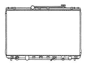 Jäähdytin, moottorinjäähdytys, TOYOTA CAMRY, CAMRY Kombi, 1640003060, 1640003061, 1640074760, 4870428040
