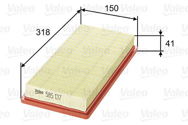 Ilmansuodatin VALEO 585137