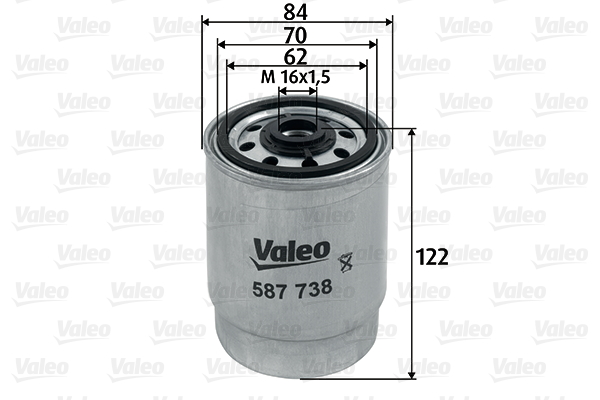 Polttoainesuodatin VALEO 587738