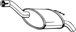 Takaäänenvaimentaja, FORD FOCUS, 1076697, 1133516, 1308625, 1336970, 1459813