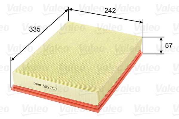 Ilmansuodatin VALEO 585353