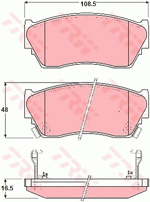 Jarrupalasarja, levyjarru TRW GDB1012