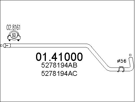 Pakoputki MTS 01.41000