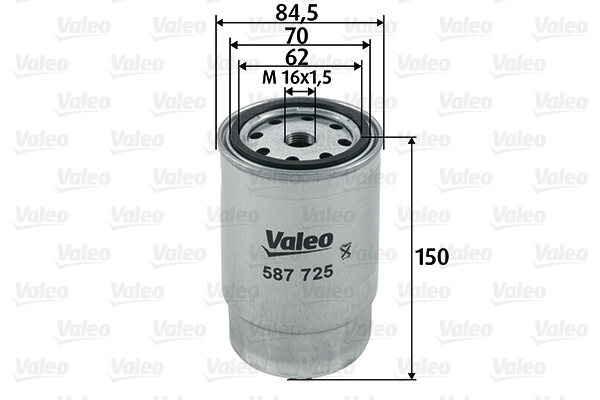 Polttoainesuodatin VALEO 587725