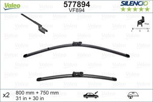Pyyhkijänsulka, Edessä, CITROËN C4 GRAND PICASSO II, C4 PICASSO II, C4 SPACETOURER, GRAND C4 SPACETOURER, 16 113 495 80, 16 174 098 80,