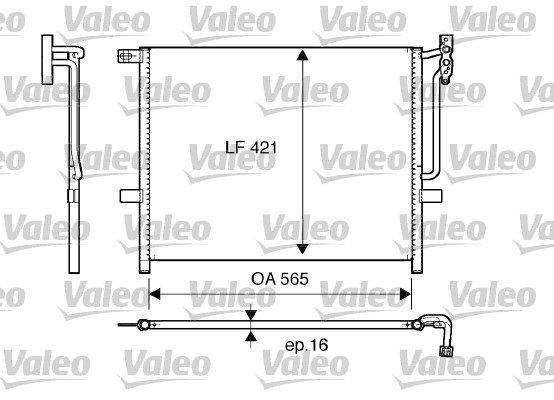Lauhdutin, ilmastointilaite VALEO 817383