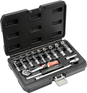 Hylsyavainsarja 1/4", 23 osaa, Universal
