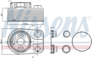 Öljynjäähdytin, moottoriöljy, DACIA,INFINITI,MERCEDES-BENZ,NISSAN,RENAULT,SUZUKI, 1660084A00, 1660084A00000, 2130000Q0B, 2130000Q0C, 213