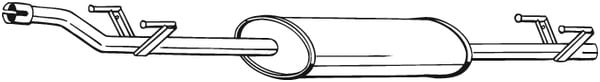 Keskipönttö BOSAL 288-231