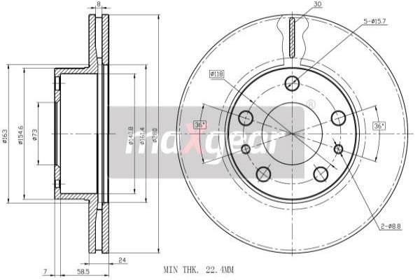 Jarrulevy MAXGEAR 19-0798