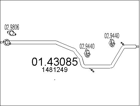 Pakoputki MTS 01.43085