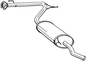 Takaäänenvaimentaja, CITROËN,FIAT,PEUGEOT, 1344237080, 1352368080, 1726PN, 1726WJ, 1730A9, 1730Y8