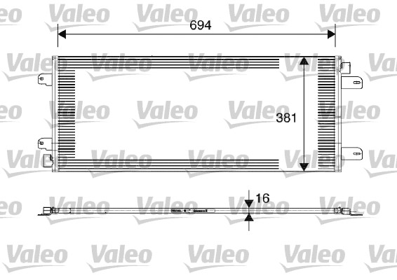 Lauhdutin, ilmastointilaite VALEO 817689
