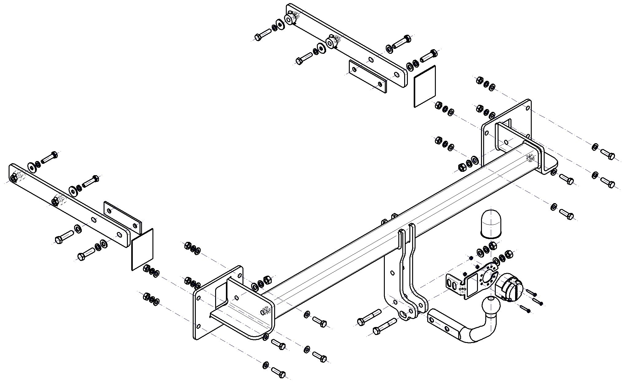 Vetokoukku STEINHOF STM-146 MB R-Class W251, V251