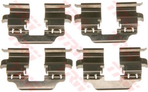 Tarvikesarja, jarrupala, Taka-akseli, RENAULT MEGANE CC, MEGANE Coupé III, MEGANE Grandtour III, MEGANE Halvkombi III, 77 00 987 500