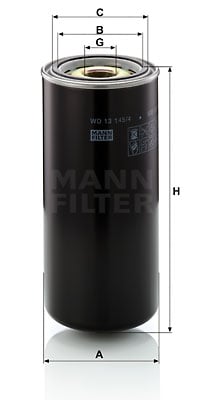 Öljynsuodatin MANN-FILTER WD 13 145/4