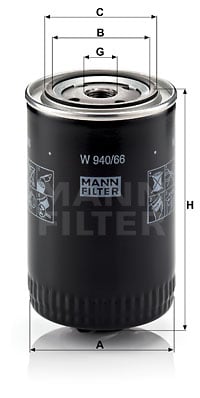 Öljynsuodatin MANN-FILTER W 940/66