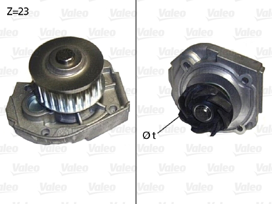 Vesipumppu VALEO 506598
