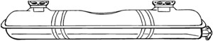 Etuäänenvaimentaja, VW TRANSPORTER Buss III, TRANSPORTER Flak/chassi III, TRANSPORTER Skåp III, 021251053D, 025251053B, 025251053P, 0712