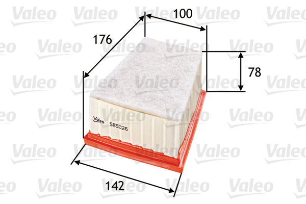 Ilmansuodatin VALEO 585026