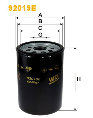 Öljynsuodatin WIX FILTERS 92019E