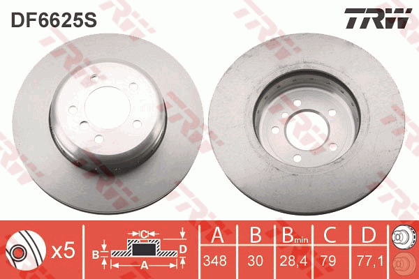 Jarrulevy TRW DF6625S