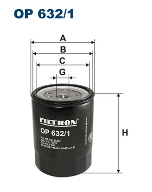 Öljynsuodatin FILTRON OP 632/1