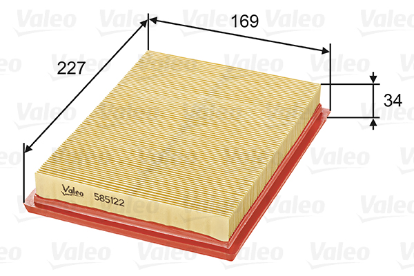 Ilmansuodatin VALEO 585122