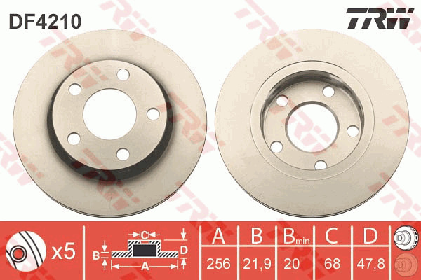 Jarrulevy TRW DF4210