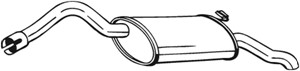 Takaäänenvaimentaja, SKODA FELICIA Pick-up I, VW CADDY Pick-up II, 6U7253609E