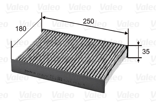 Raitisilmasuodatin VALEO 715820