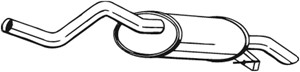 Takaäänenvaimentaja, RENAULT CLIO II, CLIO Skåp/halvkombi II, 7700418777
