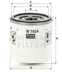 Öljynsuodatin MANN-FILTER W 7054