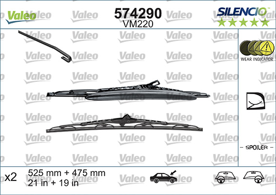 Pyyhkijänsulka VALEO 574290