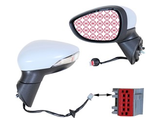 Taustapeili, Vasen, FORD B-MAX, B-MAX Van, 1 796 192, 1830878, 1849384, 1863529, 1867883, 2104833
