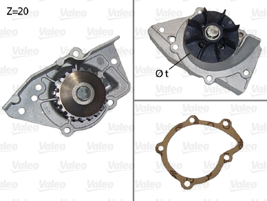 Vesipumppu VALEO 506574