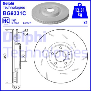 Jarrulevy DELPHI BG9331C