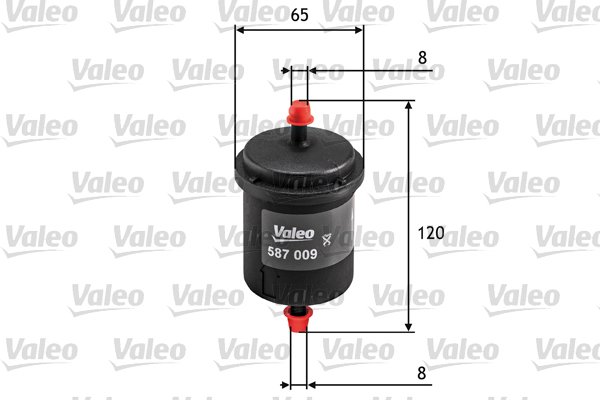 Polttoainesuodatin VALEO 587009