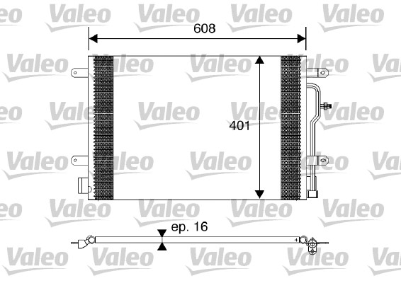 Lauhdutin, ilmastointilaite VALEO 817569