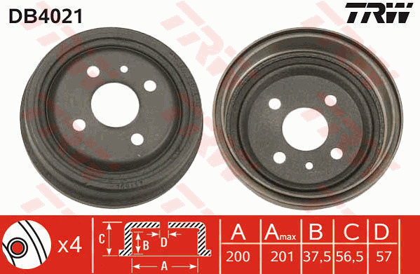 Jarrurumpu TRW DB4021