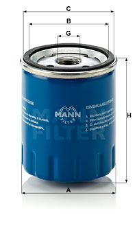 Öljynsuodatin MANN-FILTER W 712/15
