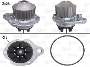 Vesipumppu, CITROËN,PEUGEOT,RENAULT, 1201A6, 1201-A6, 1201C7, 1201-C7, 9640344280