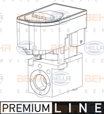 Magneettiventtiili, ilmastointilaite HELLA 8UW 351 008-371