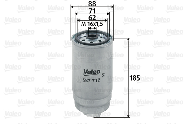 Polttoainesuodatin VALEO 587712